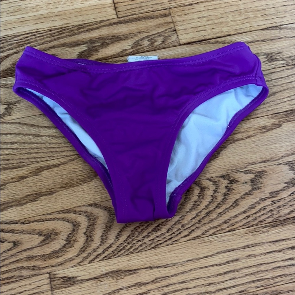 purple swim suit bottoms